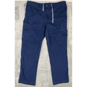 Carhartt Scrubs C54108T Men's XXL TALL Ripstop 8-Pocket Pants Uniform Navy Blue